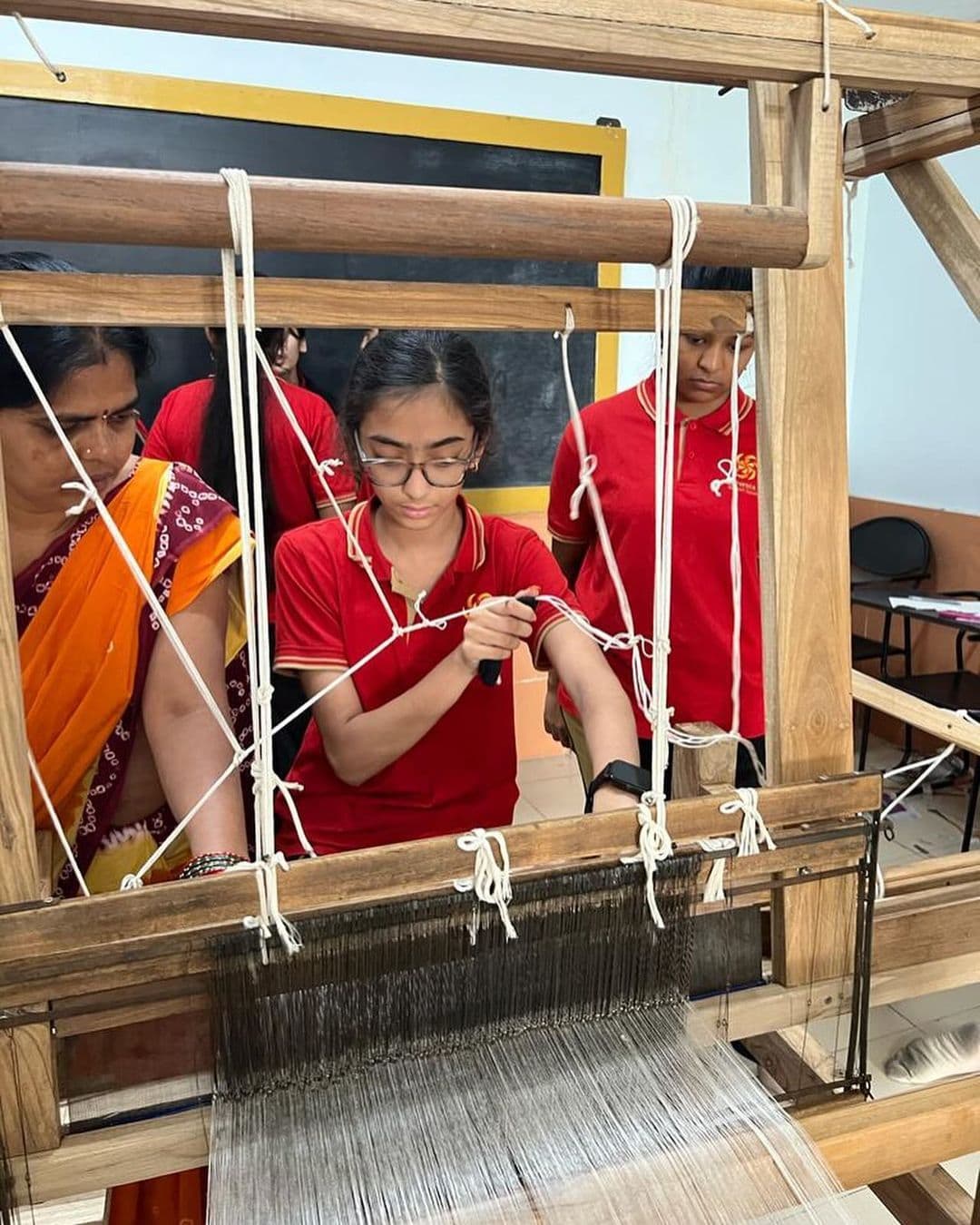 Weaving as an art form Prerana Waldorf School